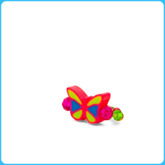 Pink Butterfly Kandi Ring