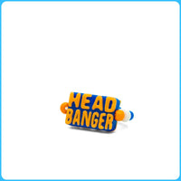 Blue Headbanger Kandi Ring