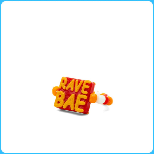 Red Rave Bae Kandi Ring