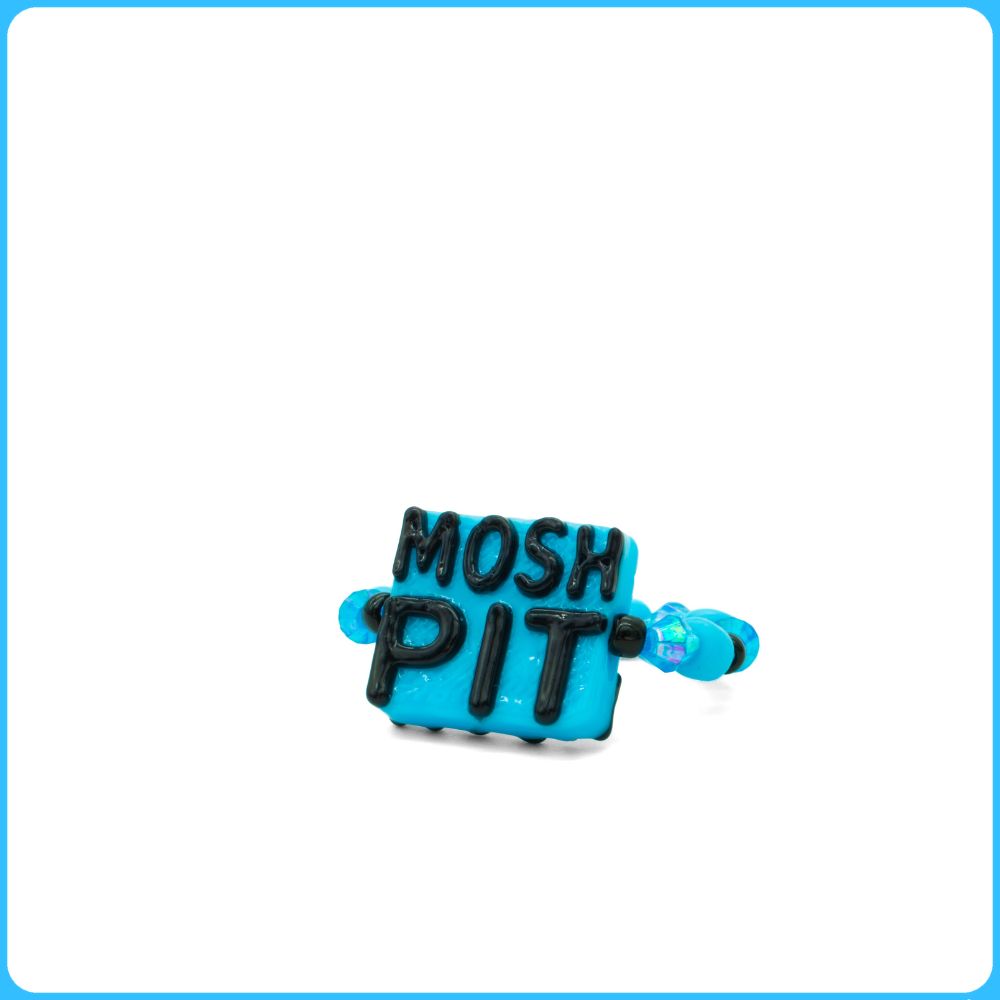 Blue Mosh Pit Kandi Ring