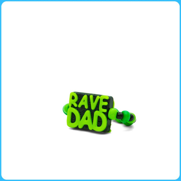Green Rave Dad Kandi Ring