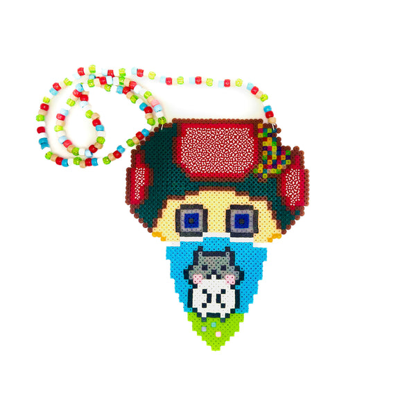 Toad Art Bandana - (XL) Perler