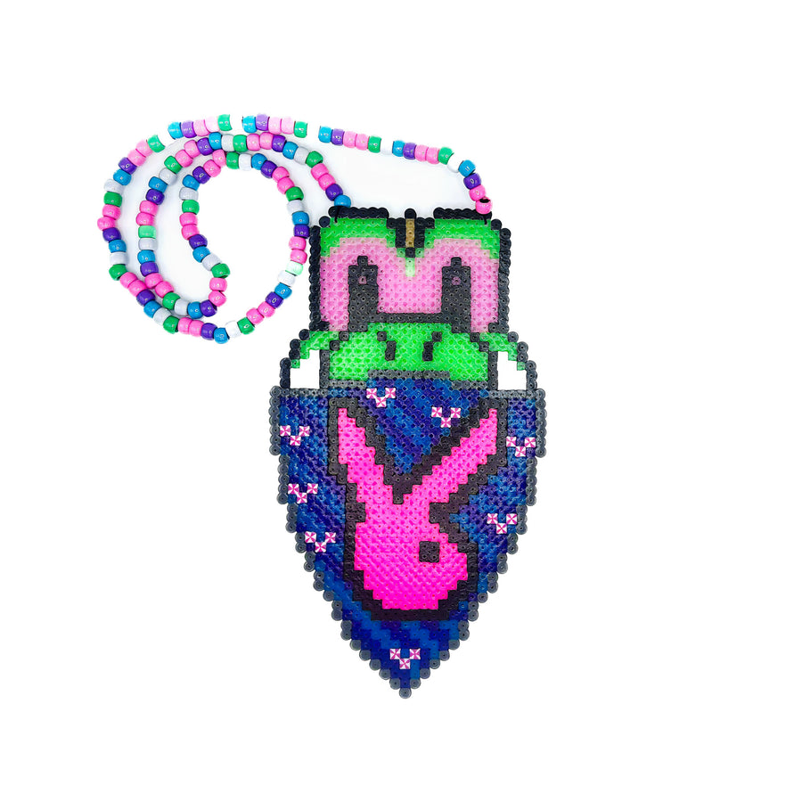 Yoshi  Art Bandana- (XL) Perler