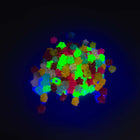 UV Fluorescent Star Beads - 150 beads/pack