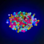 Multicolor Glow-In-The-Dark Round Beads - Regular Round - 6mm