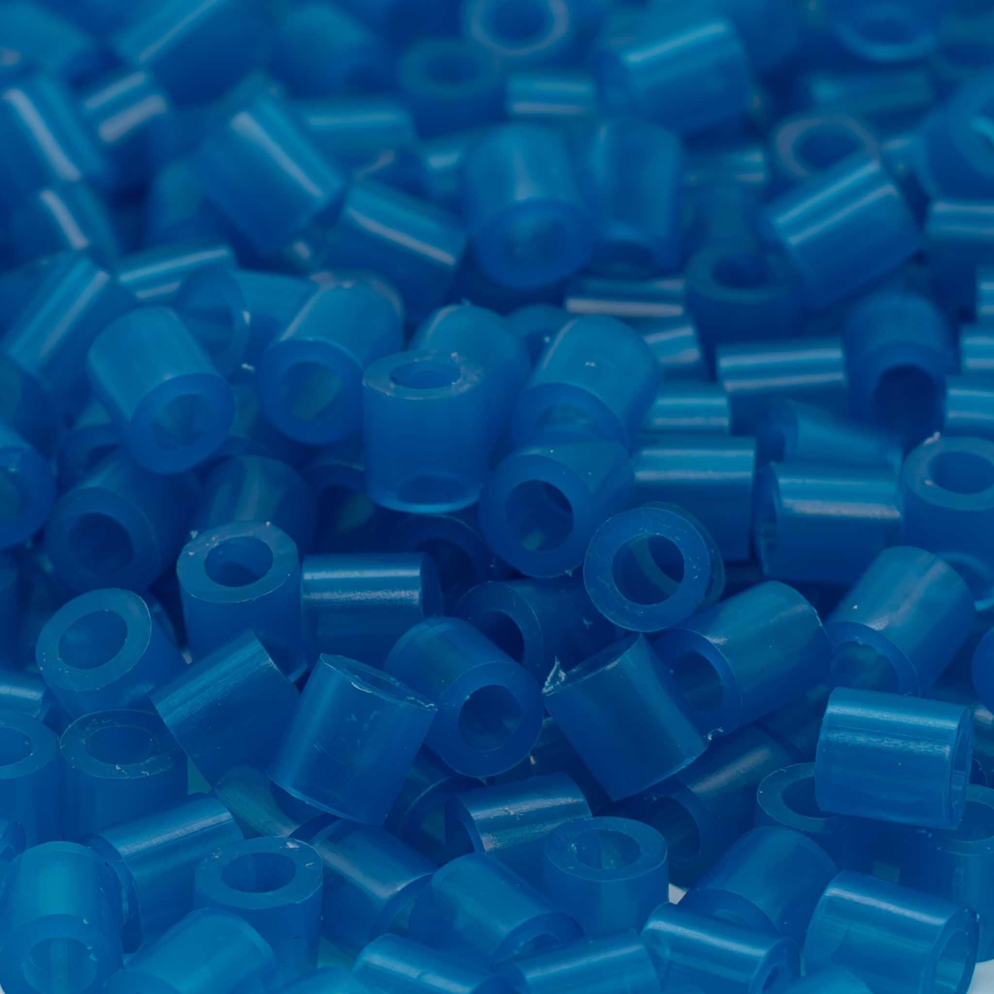 Translucent Neon Blue Fuse Beads - 5mm - 1000/Pack
