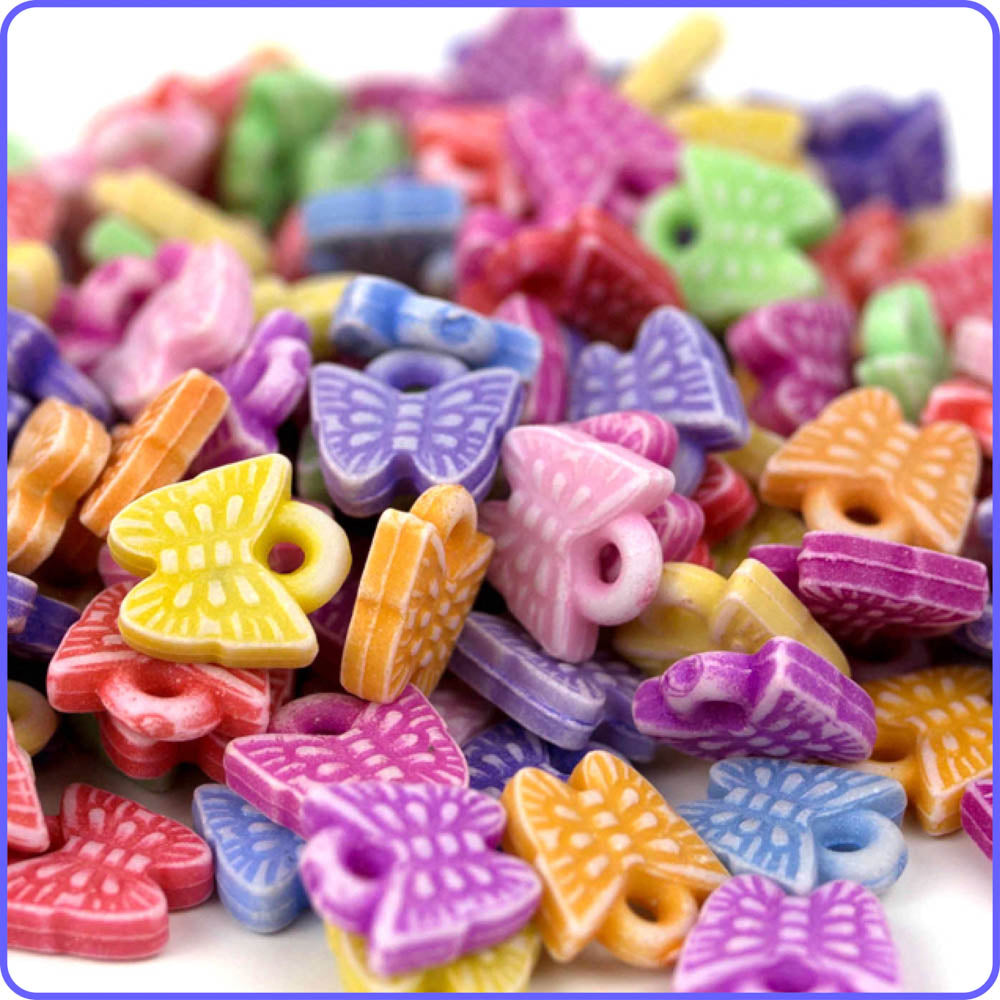 Pastel Butterfly Charms - 150/Pack
