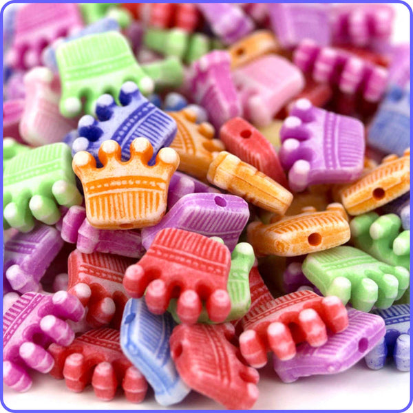 Pastel Crown Beads - 150/Pack