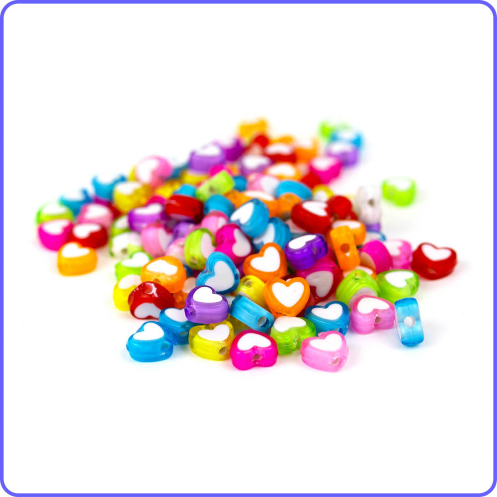 Cube Heart Beads - Unique Beading - Variety Of Specialty Beads