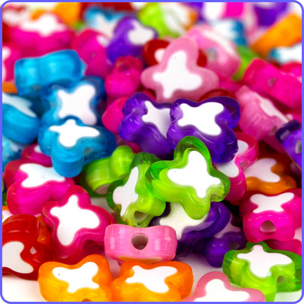 Electric Butterfly Beads - 125/Pack