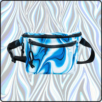 Blue Wave RGB Hydro-Dipped Fanny Pack