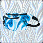 Blue Wave RGB Hydro-Dipped Fanny Pack