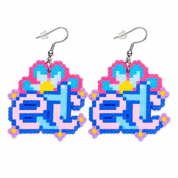 EDC Flower Art  - Perler Earrings