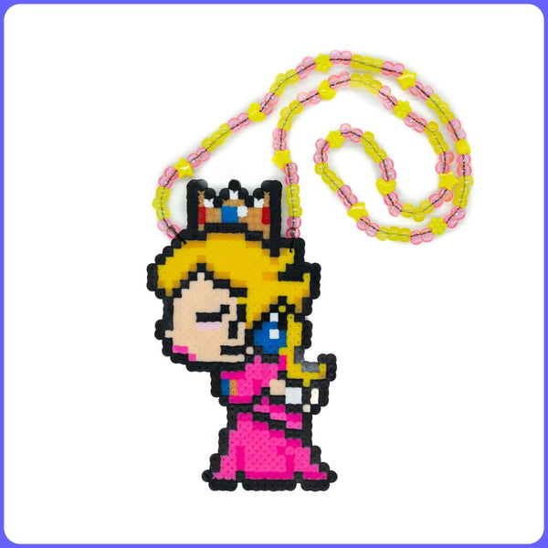 Princess Peach Kissing - (M) Perler