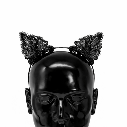 Black Lace LED Cat Ears