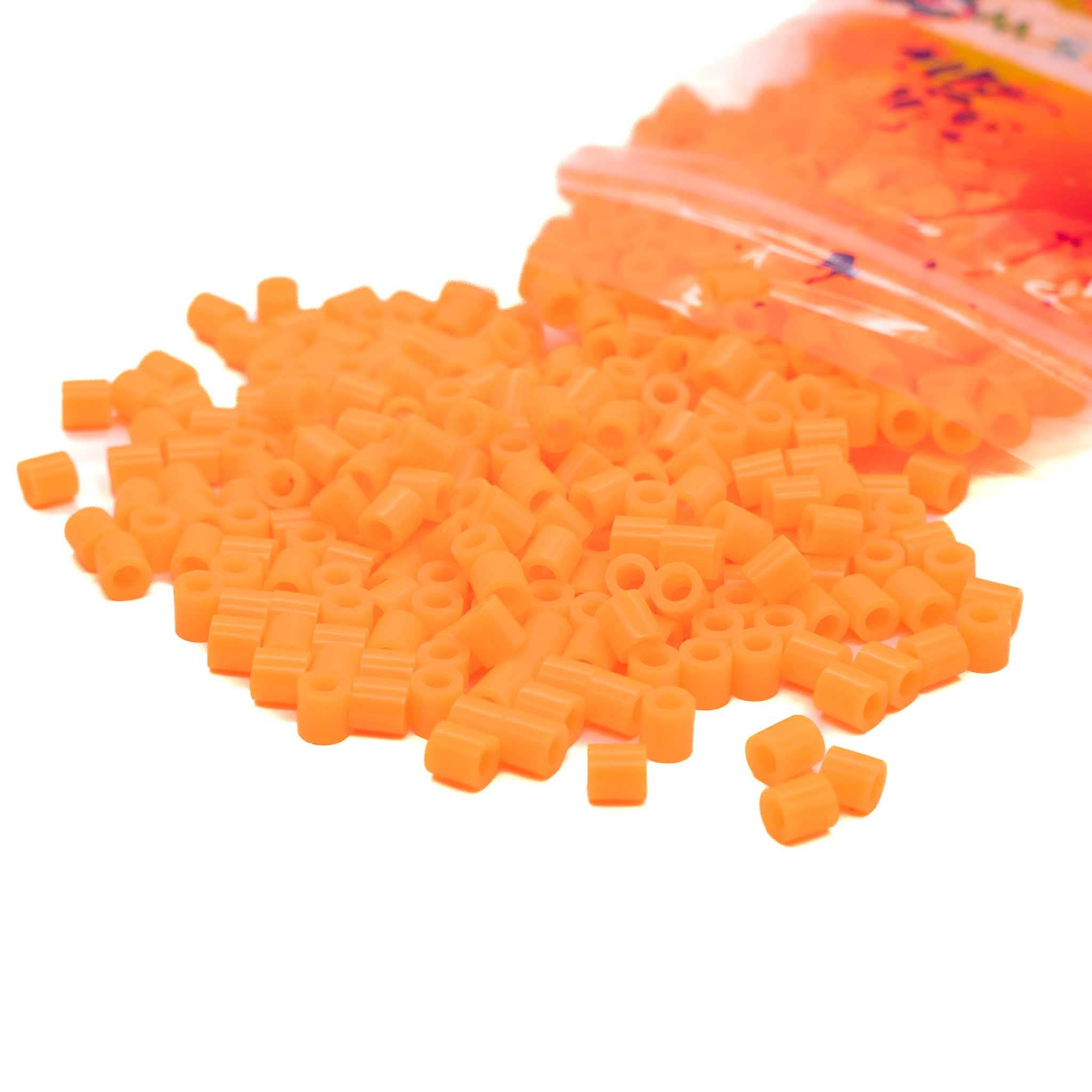 Neon Orange Fuse Beads - 5mm - 1000/Pack