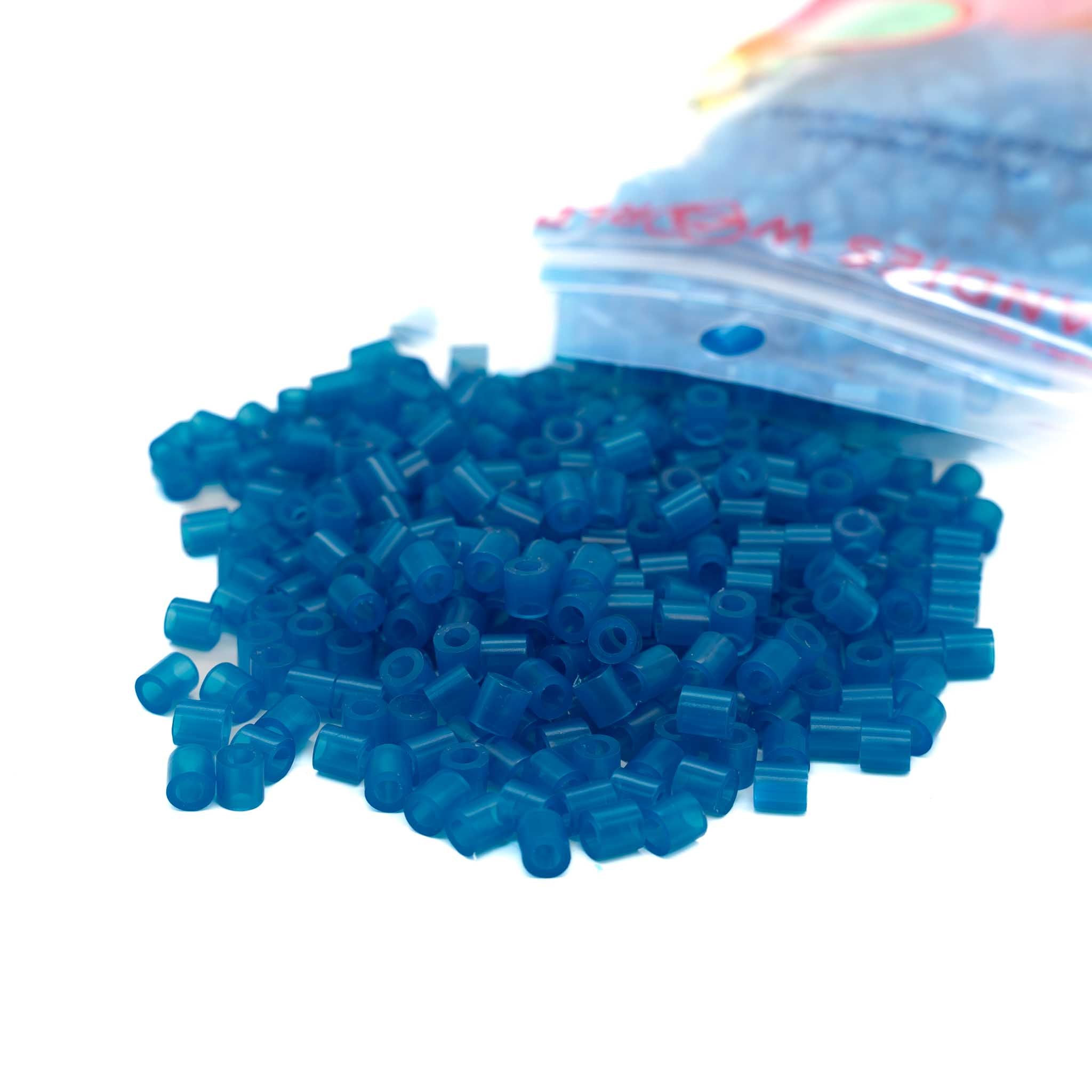 Translucent Neon Blue Fuse Beads - 5mm - 1000/Pack