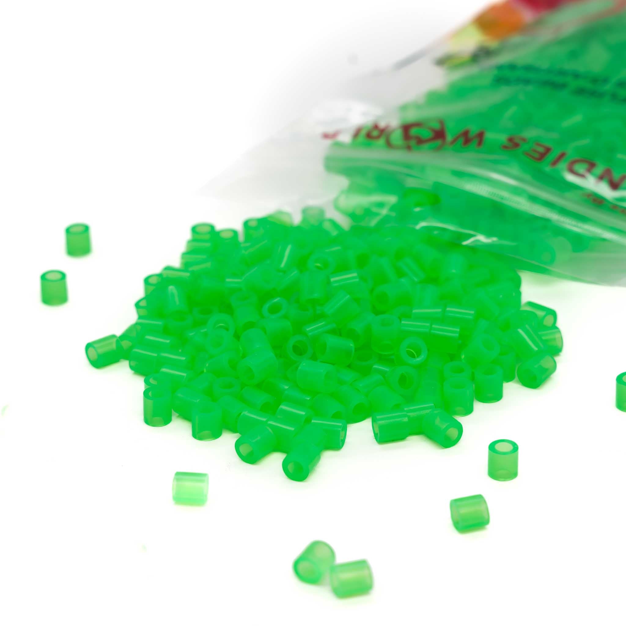 Translucent Neon Green Fuse Beads - 5mm - 1000/Pack