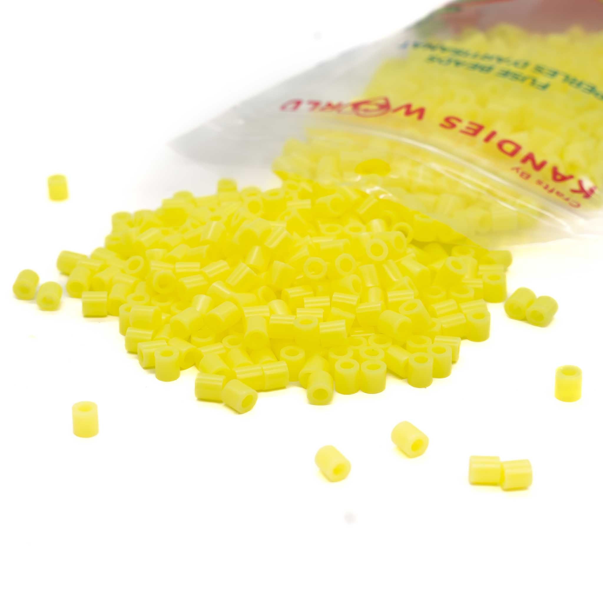 Neon Yellow Fuse Beads - 5mm - 1000/Pack