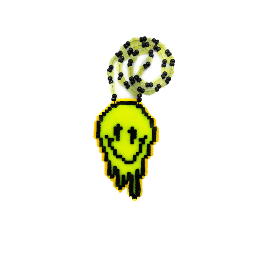 Okeechobee x Kandies World -  Yellow & Multicolor Drippy Smilley - (M) Perler