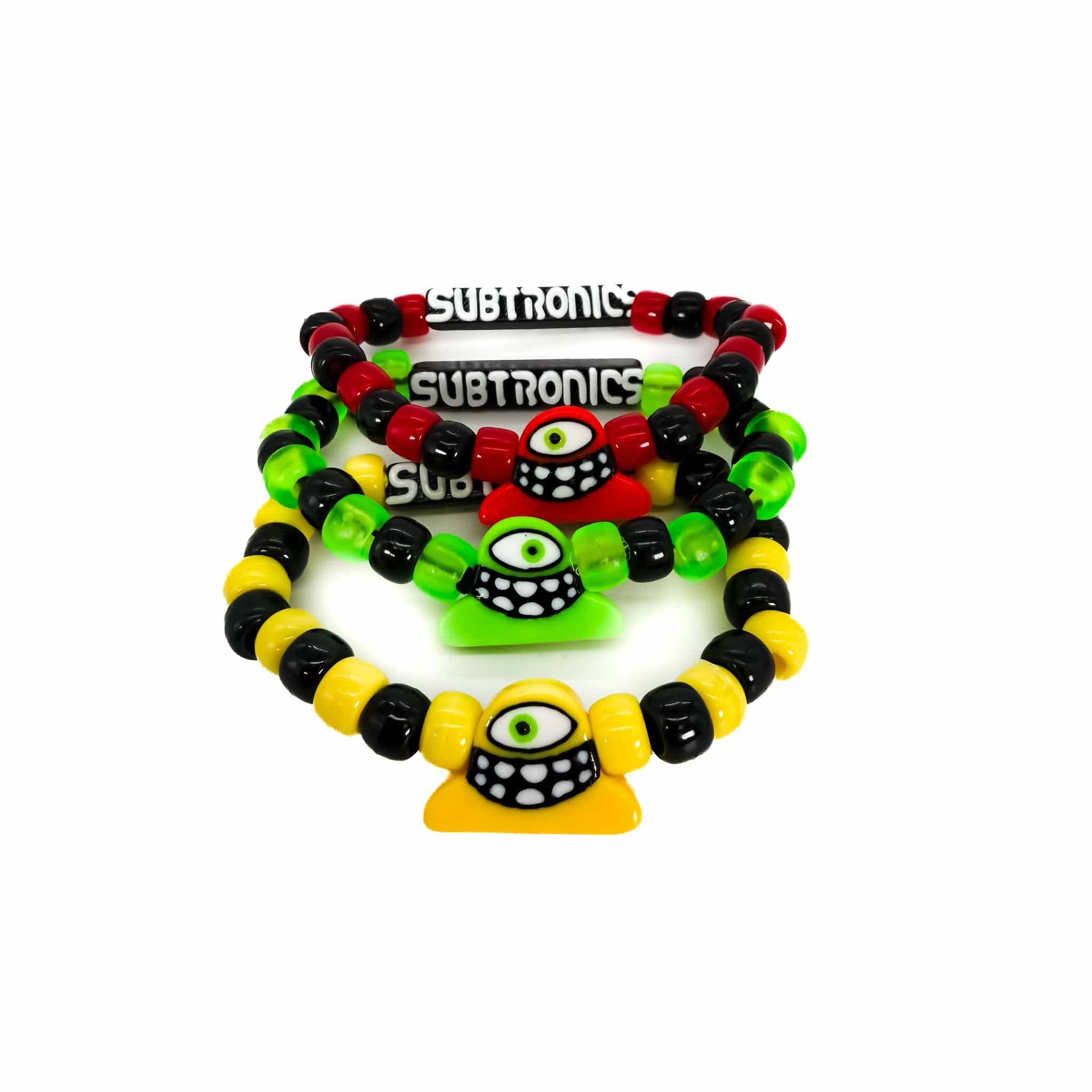 Subtronics x Kandies World - Kandi Bracelet Cyclops Trio