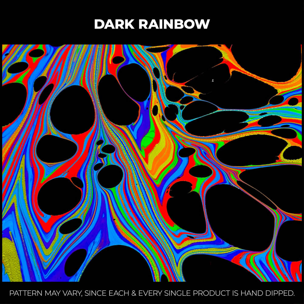 Dark Rainbow RGB Hydro-Dipped Fanny Pack
