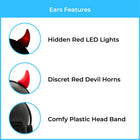 Red Devil LED Horns