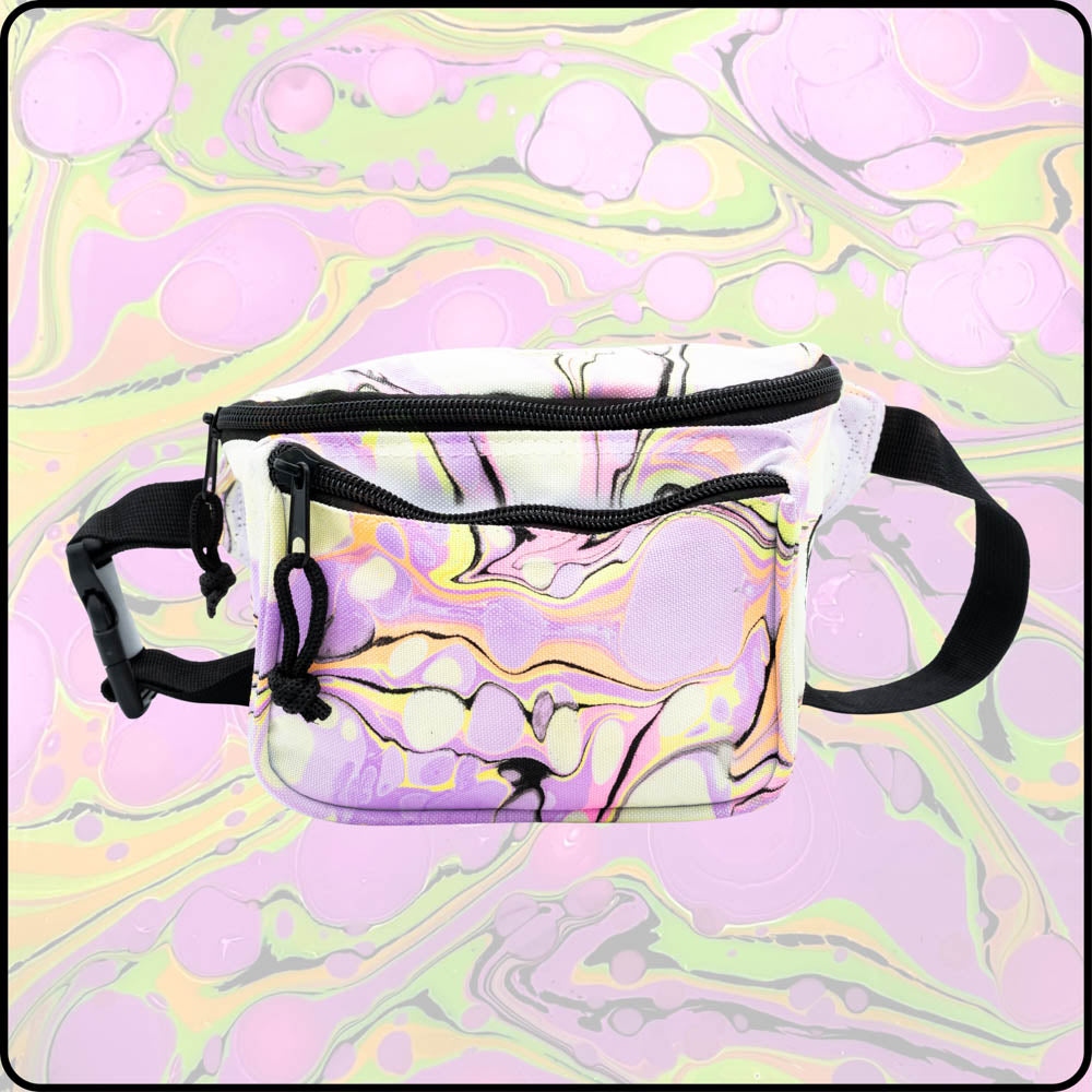 Disco Kitty UV Hydro-Dipped Fanny Pack