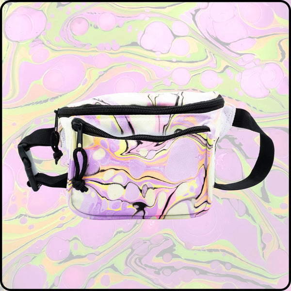 Disco Kitty UV Hydro-Dipped Fanny Pack