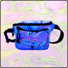 Disco Kitty UV Hydro-Dipped Fanny Pack