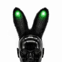 Black Bunny LED Ears