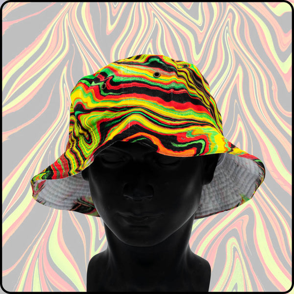 Fire Lines RGB Hydro-Dipped Bucket Hat