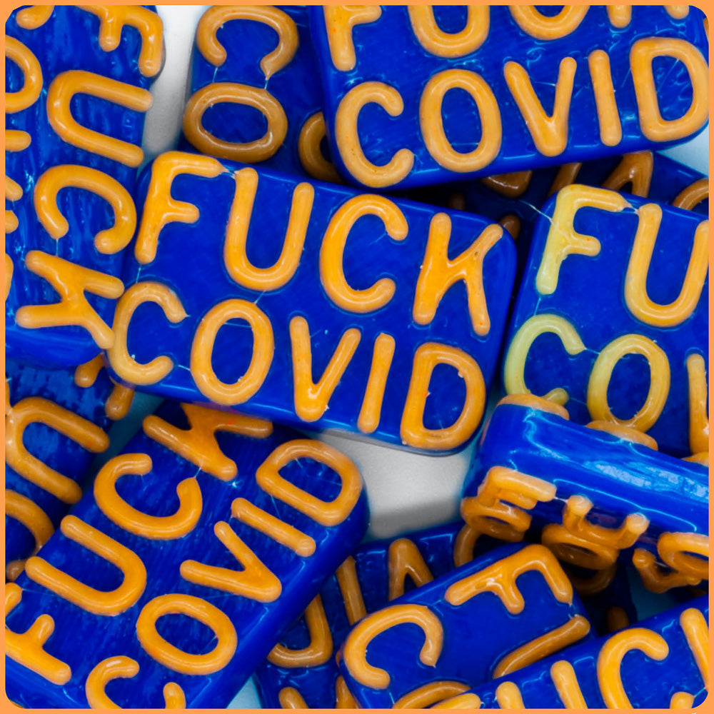 Fuck Covid Custom Beads