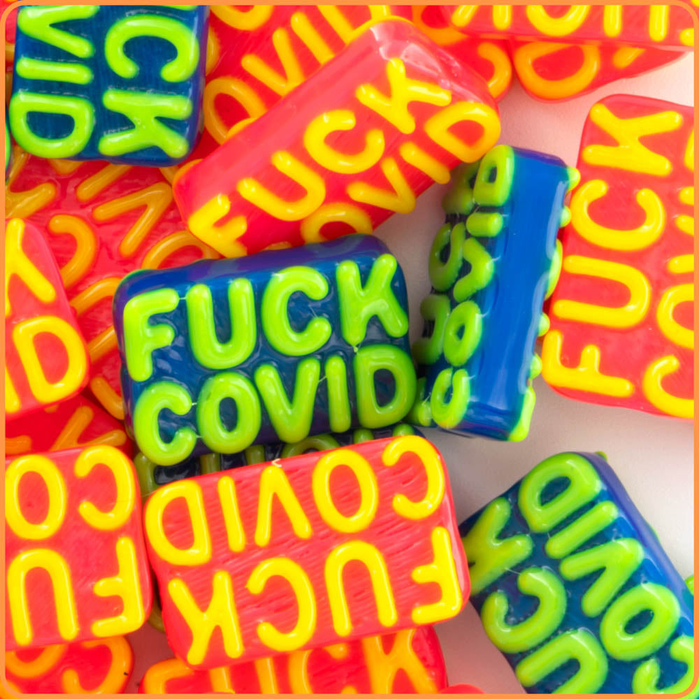 Fuck Covid Custom Beads