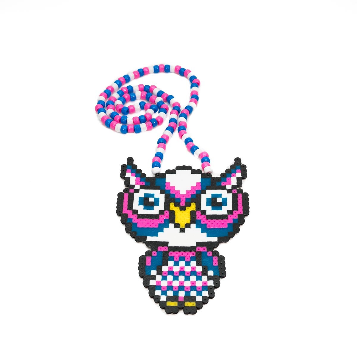 Mystical EDC Owl Custom Perler Necklace