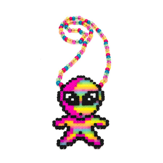 Small Alien Custom Perler Necklace