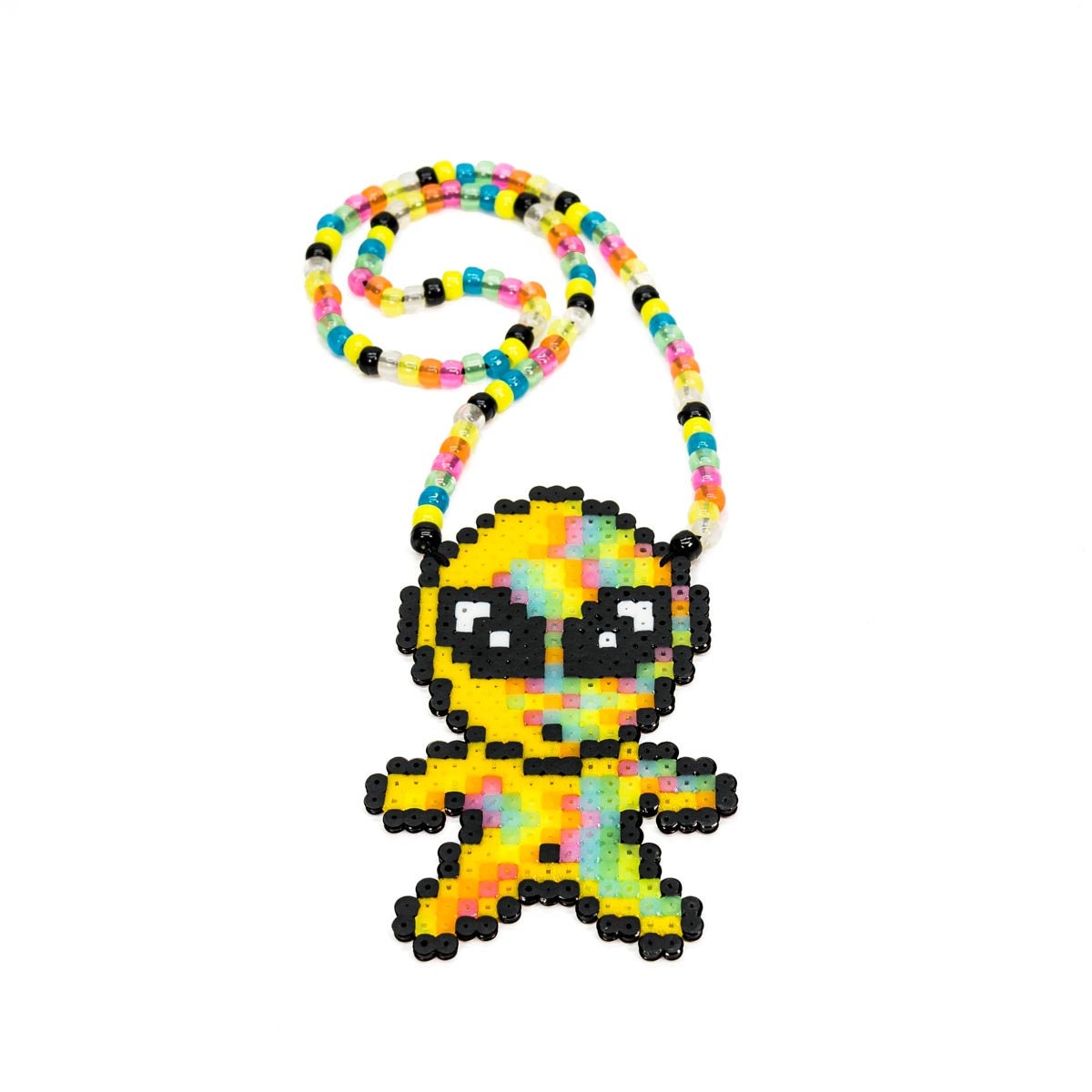 Small Alien Custom Perler Necklace