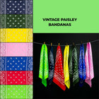Vintage Paisley Bandana | Good for DIY Face Mask | Headwear | Dimensions 20in x 20in | Cotton Face Mask | Face Cover | Perfect Accessory