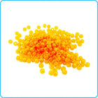 Orange Glitter Pony Beads - 9mm - 300/Pack