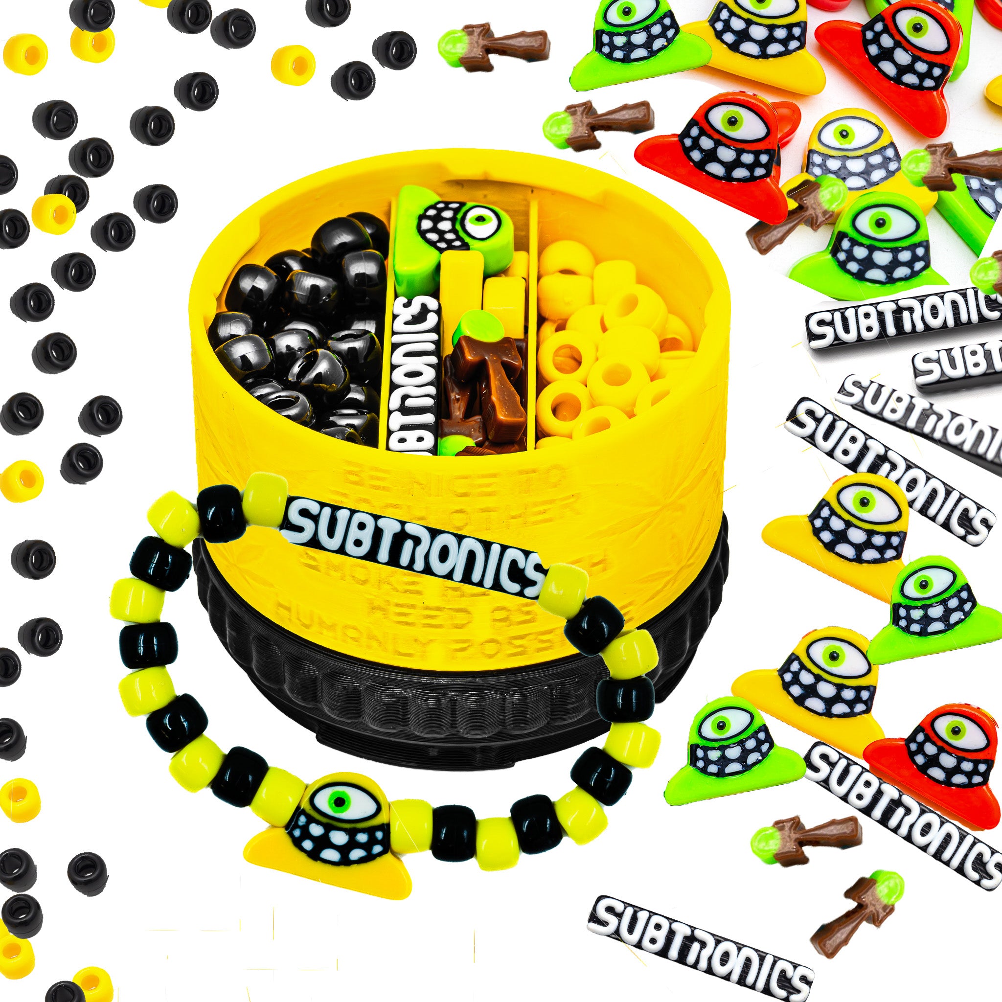 Subtronics x Kandies World -  Cyclops Collectable Kandi Bracelet Starter Kit