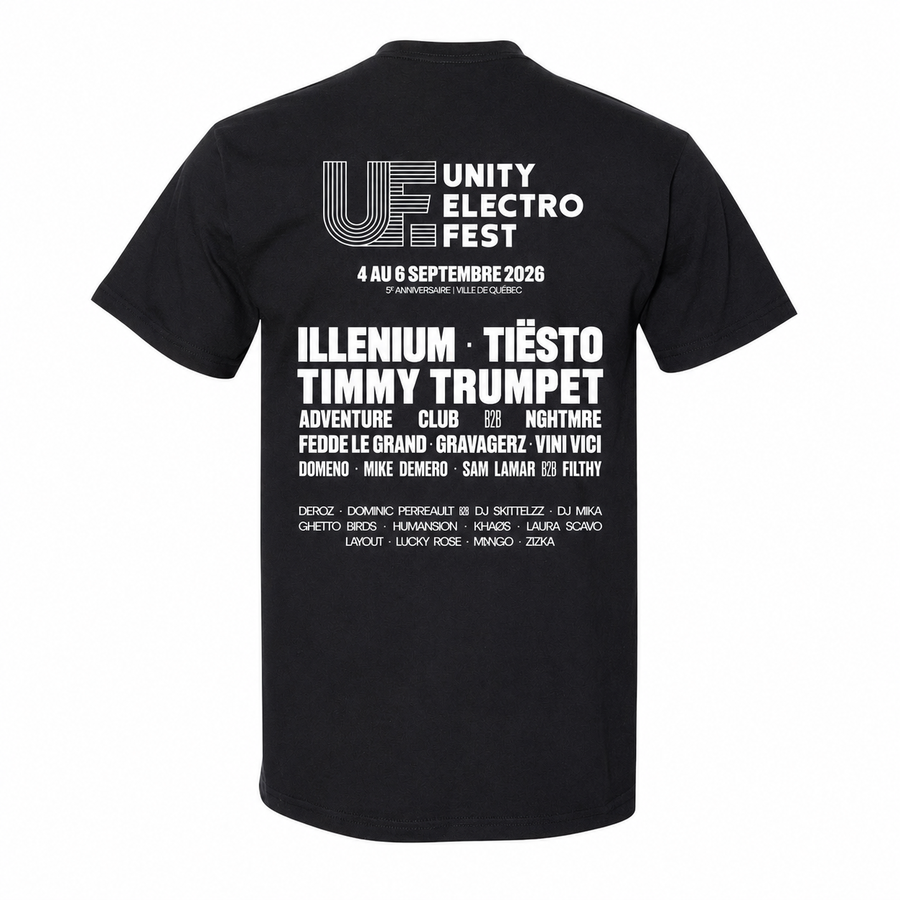 Unity Electro Fest - Official  Lineup T-Shirt