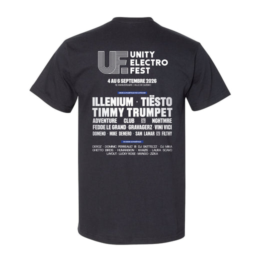 Unity Electro Fest - Official  Lineup T-Shirt