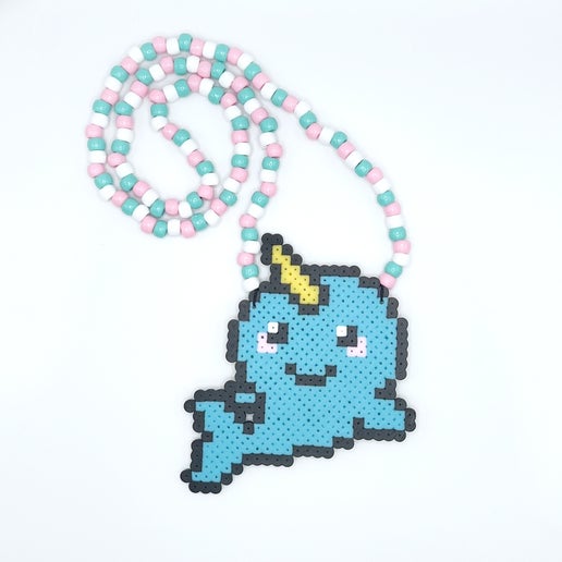 Narwhal (S) Perler