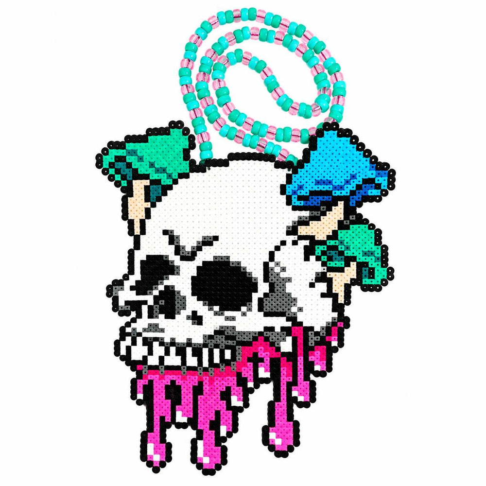 Skull W/Mushrooms - (XL) Perler