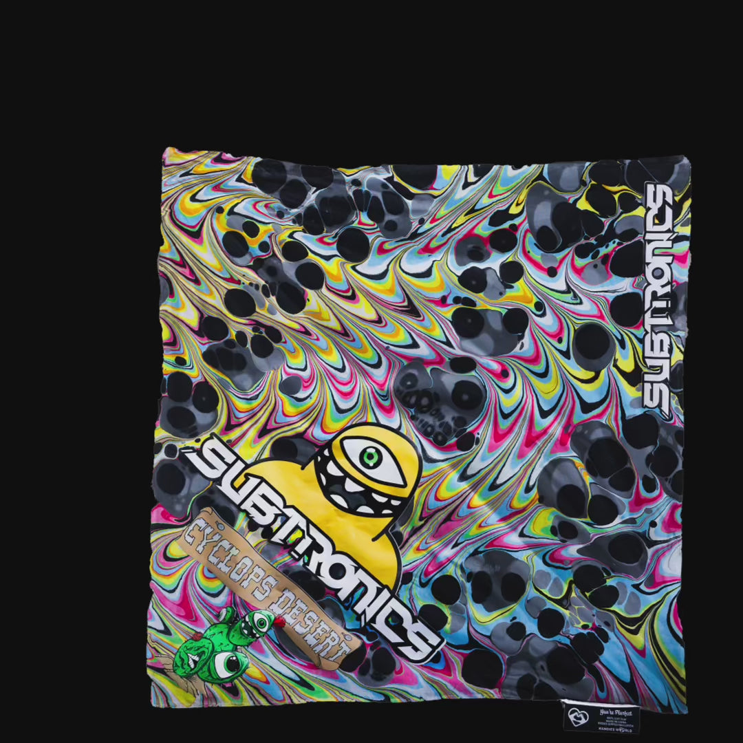 Subtronics x Kandies World - Cyclops Desert UV Bandana - Available on site only!
