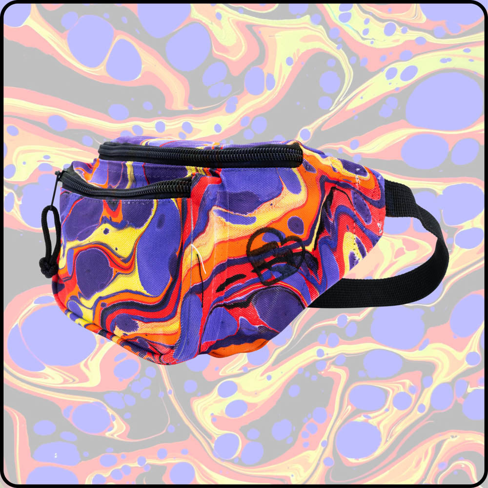 Purple Rain RGB Hydro-Dipped Fanny Pack