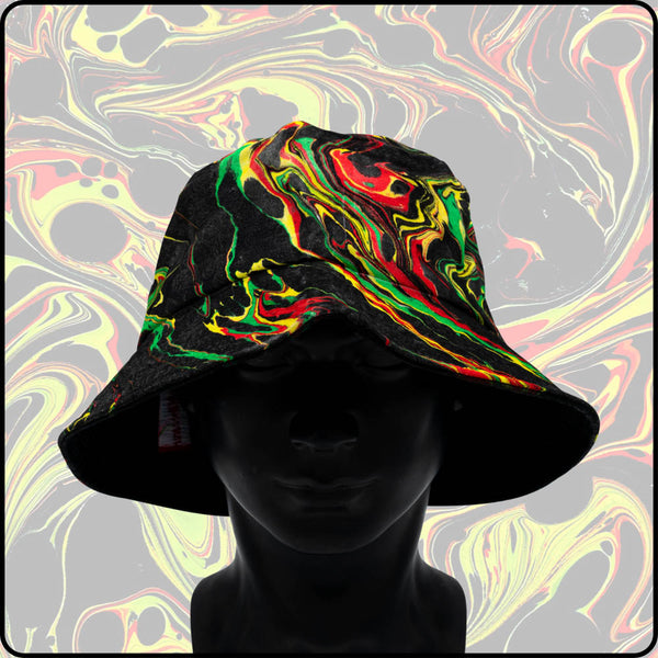 Spit Fire RGB Hydro-Dipped Bucket Hat
