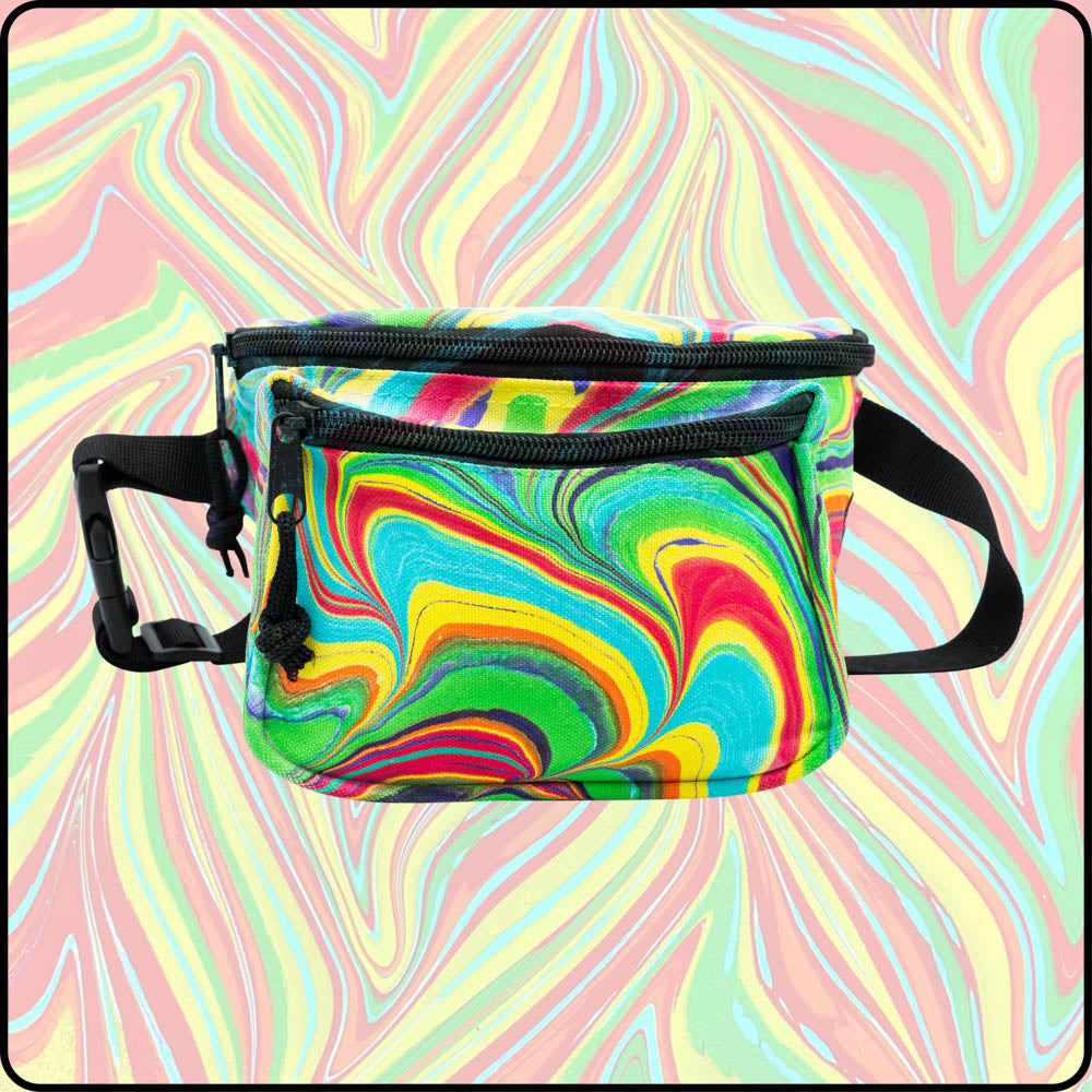 Techno Color RGB Hydro-Dipped Fanny Pack