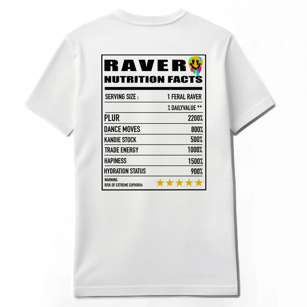 T-shirt : Rave Nutritional Fact