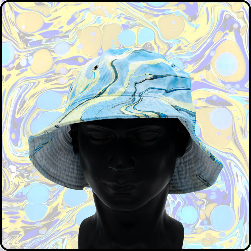Yellow Snowcone UV Hydro-Dipped Bucket Hat
